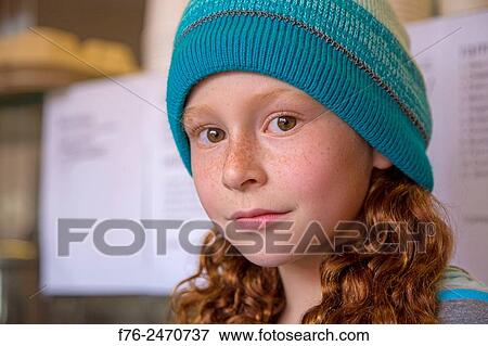 Portrait of serious 10 year old girl with woolen cap on, in Berkeley, CA, USA View Large Photo Image Stock Photo - Portrait of serious 10 year old girl with woolen cap on, in Berkeley, CA, USA. Fotosearch