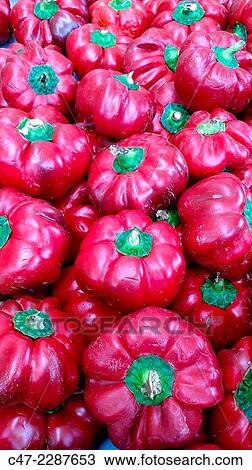 Stock Image - Red peppers. Fotosearch