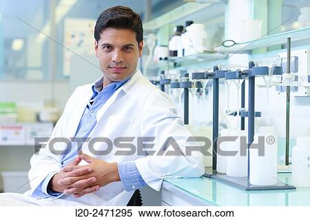 Stock Photography - Researcher. Disaggregation and sample preparation arid steel, for further analysis determination of oxides, Laboratory, Research on building materials, Tecnalia Research & Innovation, Zamudio, Bizkaia, Basque Country, Spain. Fotosearch