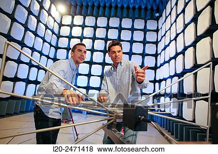 Researchers. Anechoic chamber. EMC & Telecom Lab. Certification of Low Voltage Electrical & Electronic Products. Technological Services to Industry. Tecnalia Research & innovation. Bizkaia. Basque Country. Spain. View Large Photo Image Stock Photo - Researchers. Anechoic chamber. EMC & Telecom Lab. Certification of Low Voltage Electrical & Electronic Products. Technological Services to Industry. Tecnalia Research & innovation. Bizkaia. Basque Country. Spain.. Fotosearch