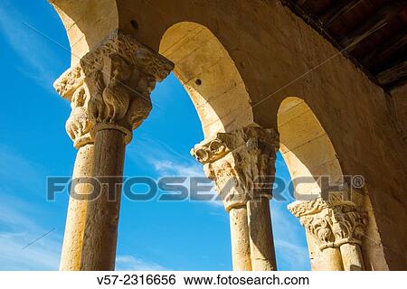 Romanesque church, detail of the facade. Sotosalbos, Segovia province, Castilla Leon, Spain. View Large Photo Image Stock Photograph - Romanesque church, detail of the facade. Sotosalbos, Segovia province, Castilla Leon, Spain.. Fotosearch