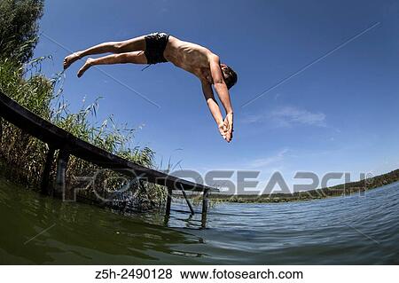 Stock Photo - Russia. Belgorod region. Diving.. Fotosearch