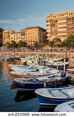 Stock Photo - San Sebastian city. Guipuzkoa, Basque Country, Spain.. Fotosearch