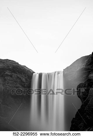 Skogafoss waterfall, Southern Iceland, Iceland, Europe. View Large Photo Image Stock Photography - Skogafoss waterfall, Southern Iceland, Iceland, Europe.. Fotosearch