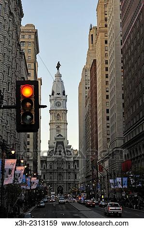 South Broad Street or Avenue of the Arts with City Hall in the background, Philadelphia, Commonwealth of Pennsylvania, Northeastern United States,. View Large Photo Image Stock Photo - South Broad Street or Avenue of the Arts with City Hall in the background, Philadelphia, Commonwealth of Pennsylvania, Northeastern United States,.. Fotosearch