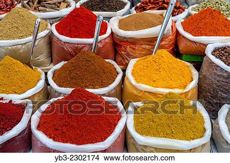 Spice Stall, Anjuna Flea Market, Anjuna, Goa, India. View Large Photo Image Picture - Spice Stall, Anjuna Flea Market, Anjuna, Goa, India.. Fotosearch