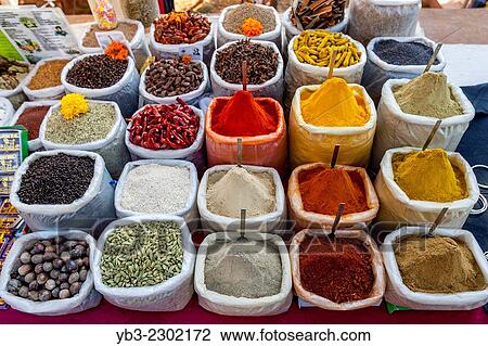 Spice Stall, Anjuna Flea Market, Anjuna, Goa, India. View Large Photo Image Stock Image - Spice Stall, Anjuna Flea Market, Anjuna, Goa, India.. Fotosearch