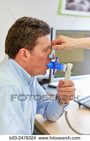 Spirometry, Nursing room, Medical consultation, Ambulatory Lezo, Gipuzkoa, Basque Country, Spain View Large Photo Image Picture - Spirometry, Nursing room, Medical consultation, Ambulatory Lezo, Gipuzkoa, Basque Country, Spain. Fotosearch