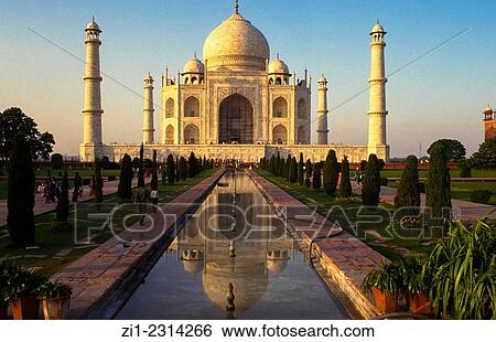 Stock Photograph - Taj Mahal in Agra, India. Fotosearch