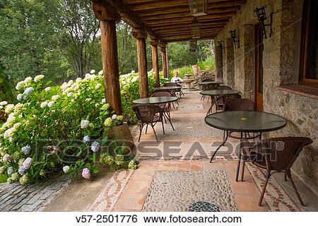 Terrace of rural hotel. Segovia province, Castilla Leon, Spain. View Large Photo Image Stock Photograph - Terrace of rural hotel. Segovia province, Castilla Leon, Spain.. Fotosearch