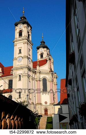 The baroque Basilica of St Alexander and Theodore in Ottobeuren / Bavaria View Large Photo Image Stock Image - The baroque Basilica of St Alexander and Theodore in Ottobeuren / Bavaria. Fotosearch