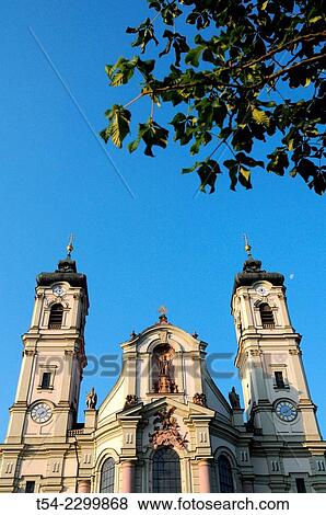 The baroque Basilica of St Alexander and Theodore in Ottobeuren / Bavaria View Large Photo Image Stock Photo - The baroque Basilica of St Alexander and Theodore in Ottobeuren / Bavaria. Fotosearch