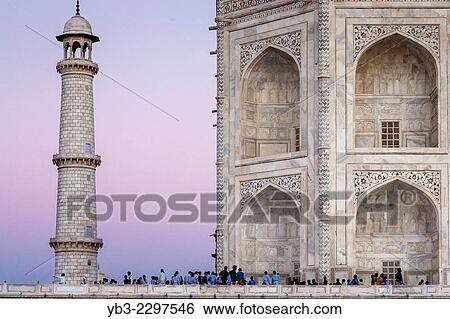 The Taj Mahal At Sunset, Agra, Uttar Pradesh, India. View Large Photo Image Stock Photograph - The Taj Mahal At Sunset, Agra, Uttar Pradesh, India.. Fotosearch