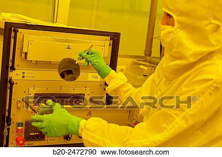 Stock Image - Unitemp double pack oven. Photolithography Room. Cleanroom. Nanotechnology. Laboratory. CIC nanoGUNE Nano science Cooperative Research Center. Donostia. San Sebastian. Gipuzkoa. Basque Country. Spain.. Fotosearch