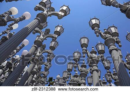 Urban Light Sculpture, Wilshire Blvd., Los Angeles, California, USA. View Large Photo Image Stock Photo - Urban Light Sculpture, Wilshire Blvd., Los Angeles, California, USA.. Fotosearch