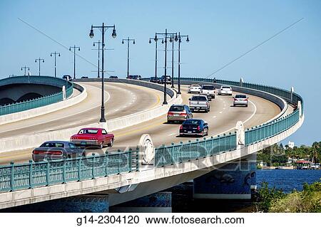 USA, Florida, Daytona Beach, Broadway Bridge View Large Photo Image Stock Image - USA, Florida, Daytona Beach, Broadway Bridge. Fotosearch
