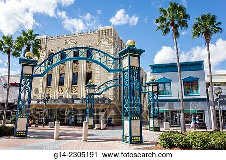 USA, Florida, Daytona Beach, South Beach Street View Large Photo Image Stock Image - USA, Florida, Daytona Beach, South Beach Street. Fotosearch