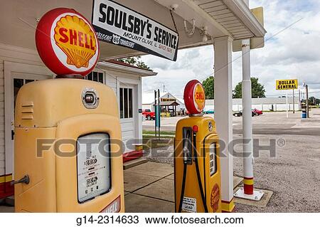 USA, Illinois, Mount Mt. Olive, Historic Route 66, Soulsby Service Station View Large Photo Image Stock Image - USA, Illinois, Mount Mt. Olive, Historic Route 66, Soulsby Service Station. Fotosearch