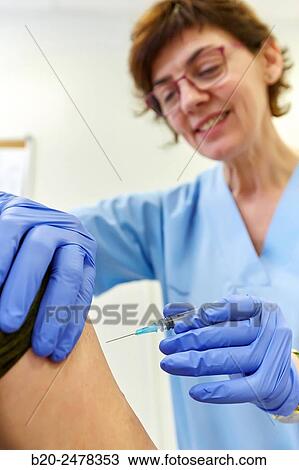 Stock Image - Vaccination, Treatment room, Medical consultation, Ambulatory Lezo, Gipuzkoa, Basque Country, Spain. Fotosearch