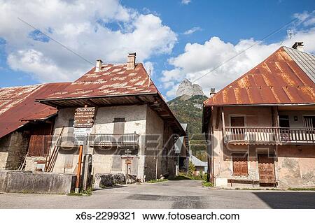 View of the Dent de Pleuven peak and Jarsy village in the Massif des Bauges, Savoie, Rhône-Alpes, France. View Large Photo Image Stock Image - View of the Dent de Pleuven peak and Jarsy village in the Massif des Bauges, Savoie, Rhône-Alpes, France.. Fotosearch