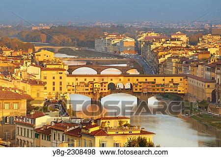 View over Florence and Ponte Vecchio, Florence, Italy. View Large Photo Image Stock Photo - View over Florence and Ponte Vecchio, Florence, Italy.. Fotosearch