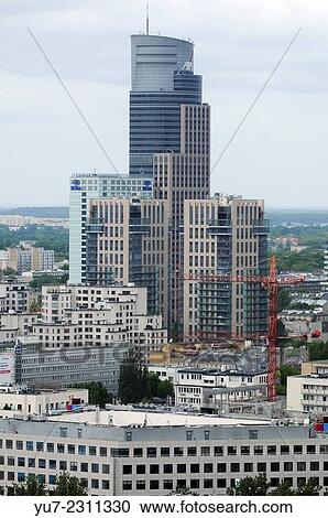 Stock Image - Warsaw Trade Tower office building, Poland.. Fotosearch