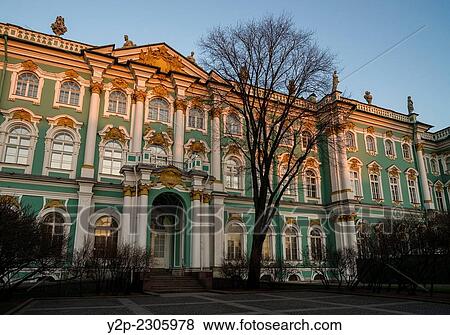 Western facade of Hermitage fine art museum in St. Petersburg. View Large Photo Image Stock Photo - Western facade of Hermitage fine art museum in St. Petersburg.. Fotosearch