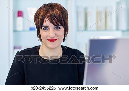 Woman. Hairdresser salon reception. Hairdressers and Beauty Clinic. Hair salon. View Large Photo Image Stock Photography - Woman. Hairdresser salon reception. Hairdressers and Beauty Clinic. Hair salon.. Fotosearch