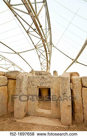 Mnajdra Megalithic Temple, Qrendi Village coastline, Malta Island, Malta, Europe View Large Photo Image Stock Photo - Mnajdra Megalithic Temple, Qrendi Village coastline, Malta Island, Malta, Europe. Fotosearch