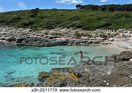 Stock Photo - Perna inlet, Palmizana, St Clement island, Hell´s Islands Pakleni, Hvar city, Hvar island, Croatia, Southeast Europe.. Fotosearch