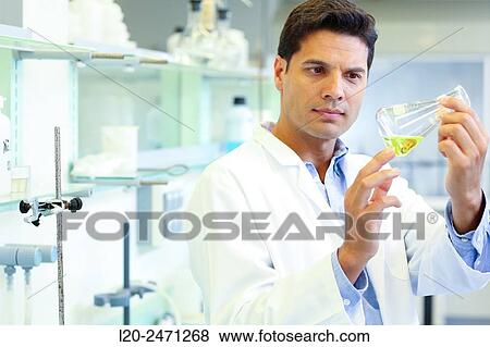 Stock Photo - Researcher. Disaggregation and sample preparation arid steel, for further analysis determination of oxides, Laboratory, Research on building materials, Tecnalia Research & Innovation, Zamudio, Bizkaia, Basque Country, Spain. Fotosearch