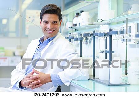 Stock Photograph - Researcher. Disaggregation and sample preparation arid steel, for further analysis determination of oxides, Laboratory, Research on building materials, Tecnalia Research & Innovation, Zamudio, Bizkaia, Basque Country, Spain. Fotosearch