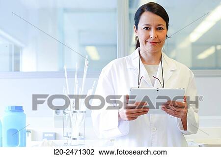 Stock Image - Researcher Laboratory, Research on building materials, Tecnalia Research & Innovation, Zamudio, Bizkaia, Basque Country, Spain. Fotosearch