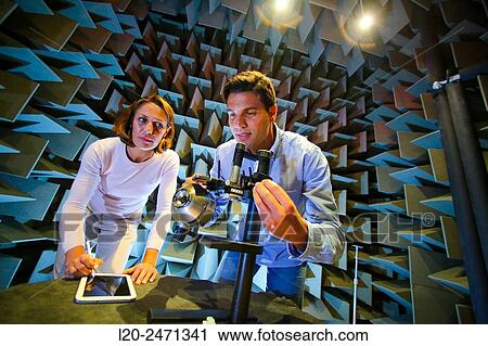 Researchers. Acoustic chamber. EMC & Telecom Lab. Certification of Low Voltage Electrical & Electronic Products. Technological Services to Industry. Tecnalia Research & innovation. Bizkaia. Basque Country. Spain. View Large Photo Image Stock Image - Researchers. Acoustic chamber. EMC & Telecom Lab. Certification of Low Voltage Electrical & Electronic Products. Technological Services to Industry. Tecnalia Research & innovation. Bizkaia. Basque Country. Spain.. Fotosearch