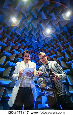 Researchers. Acoustic chamber. EMC & Telecom Lab. Certification of Low Voltage Electrical & Electronic Products. Technological Services to Industry. Tecnalia Research & innovation. Bizkaia. Basque Country. Spain. View Large Photo Image Stock Photo - Researchers. Acoustic chamber. EMC & Telecom Lab. Certification of Low Voltage Electrical & Electronic Products. Technological Services to Industry. Tecnalia Research & innovation. Bizkaia. Basque Country. Spain.. Fotosearch