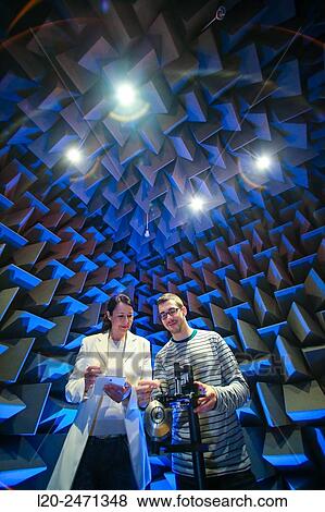 Researchers. Acoustic chamber. EMC & Telecom Lab. Certification of Low Voltage Electrical & Electronic Products. Technological Services to Industry. Tecnalia Research & innovation. Bizkaia. Basque Country. Spain. View Large Photo Image Stock Photo - Researchers. Acoustic chamber. EMC & Telecom Lab. Certification of Low Voltage Electrical & Electronic Products. Technological Services to Industry. Tecnalia Research & innovation. Bizkaia. Basque Country. Spain.. Fotosearch