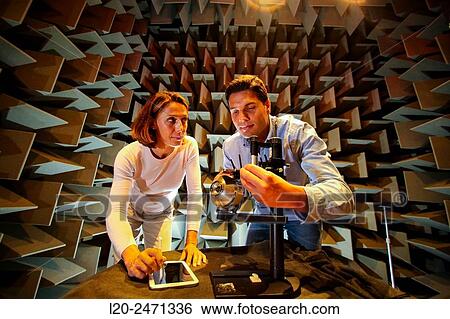 Researchers. Acoustic chamber. EMC & Telecom Lab. Certification of Low Voltage Electrical & Electronic Products. Technological Services to Industry. Tecnalia Research & innovation. Bizkaia. Basque Country. Spain. View Large Photo Image Stock Photograph - Researchers. Acoustic chamber. EMC & Telecom Lab. Certification of Low Voltage Electrical & Electronic Products. Technological Services to Industry. Tecnalia Research & innovation. Bizkaia. Basque Country. Spain.. Fotosearch