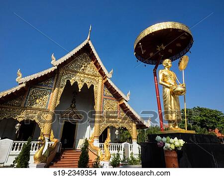 Thailand, Chiang Mai, Wat Phra Singh View Large Photo Image Picture - Thailand, Chiang Mai, Wat Phra Singh. Fotosearch