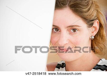 Woman Happy smiling View Large Photo Image Stock Photo - Woman Happy smiling. Fotosearch