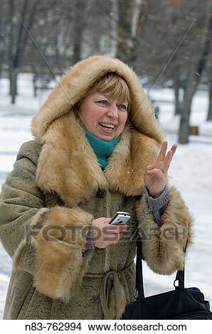 Woman in fur coat Alexander Gardens Moscow Russia View Large Photo Image Picture - Woman in fur coat Alexander Gardens Moscow Russia. Fotosearch