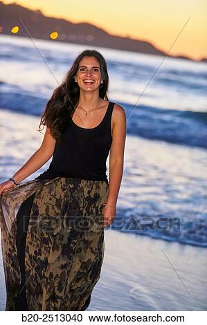 Young girl 19 years. Hendaye beach. Aquitaine. France. View Large Photo Image Stock Image - Young girl 19 years. Hendaye beach. Aquitaine. France.. Fotosearch