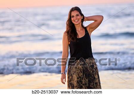 Young girl 19 years. Hendaye beach. Aquitaine. France. View Large Photo Image Stock Photo - Young girl 19 years. Hendaye beach. Aquitaine. France.. Fotosearch