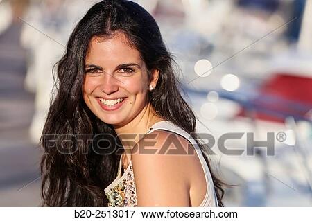 Stock Photo - Young girl 19 years. Hendaye. Aquitaine. France.. Fotosearch