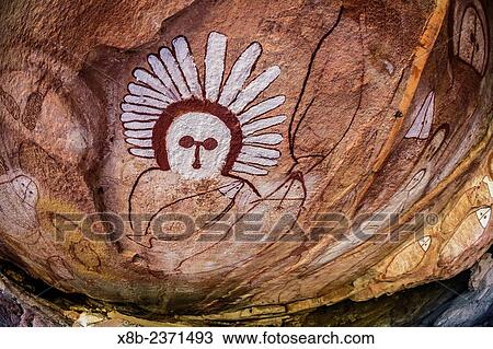 Aboriginal Wandjina cave artwork in sandstone caves at Raft Point, Kimberley, Western Australia, Australia. View Large Photo Image Stock Image - Aboriginal Wandjina cave artwork in sandstone caves at Raft Point, Kimberley, Western Australia, Australia.. Fotosearch