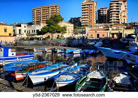 Stock Photo - Aci Castello, Province of Catania, Sicily, Italy.. Fotosearch