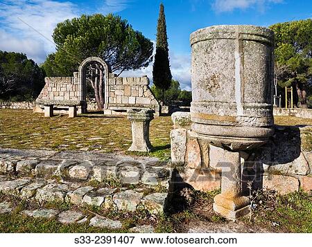 Stock Photo - Altar in the Recreation Are The Fresno. El Hoyo de PinaresAvila. Castilla Leon. Spain. Europe.. Fotosearch