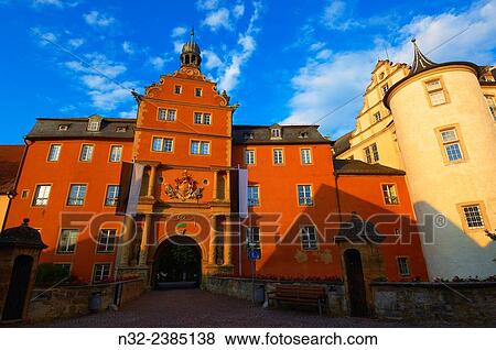 Bad Mergentheim, Deutschordenschloss, castle of the Teutonic Knights, Romantic Road, Romantische Strasse, Baden-Wuerttemberg; Germany; Europe. View Large Photo Image Stock Photo - Bad Mergentheim, Deutschordenschloss, castle of the Teutonic Knights, Romantic Road, Romantische Strasse, Baden-Wuerttemberg; Germany; Europe.. Fotosearch