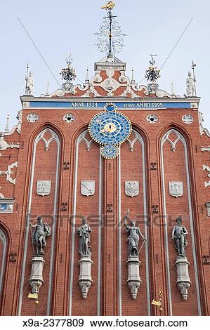 Blackheads House, Riga, Latvia. View Large Photo Image Stock Photo - Blackheads House, Riga, Latvia.. Fotosearch