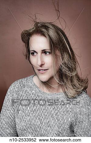 Stock Image - Blond woman.. Fotosearch