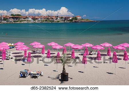 Bulgaria, Black Sea Coast, Sozopol, town beach. View Large Photo Image Picture - Bulgaria, Black Sea Coast, Sozopol, town beach.. Fotosearch